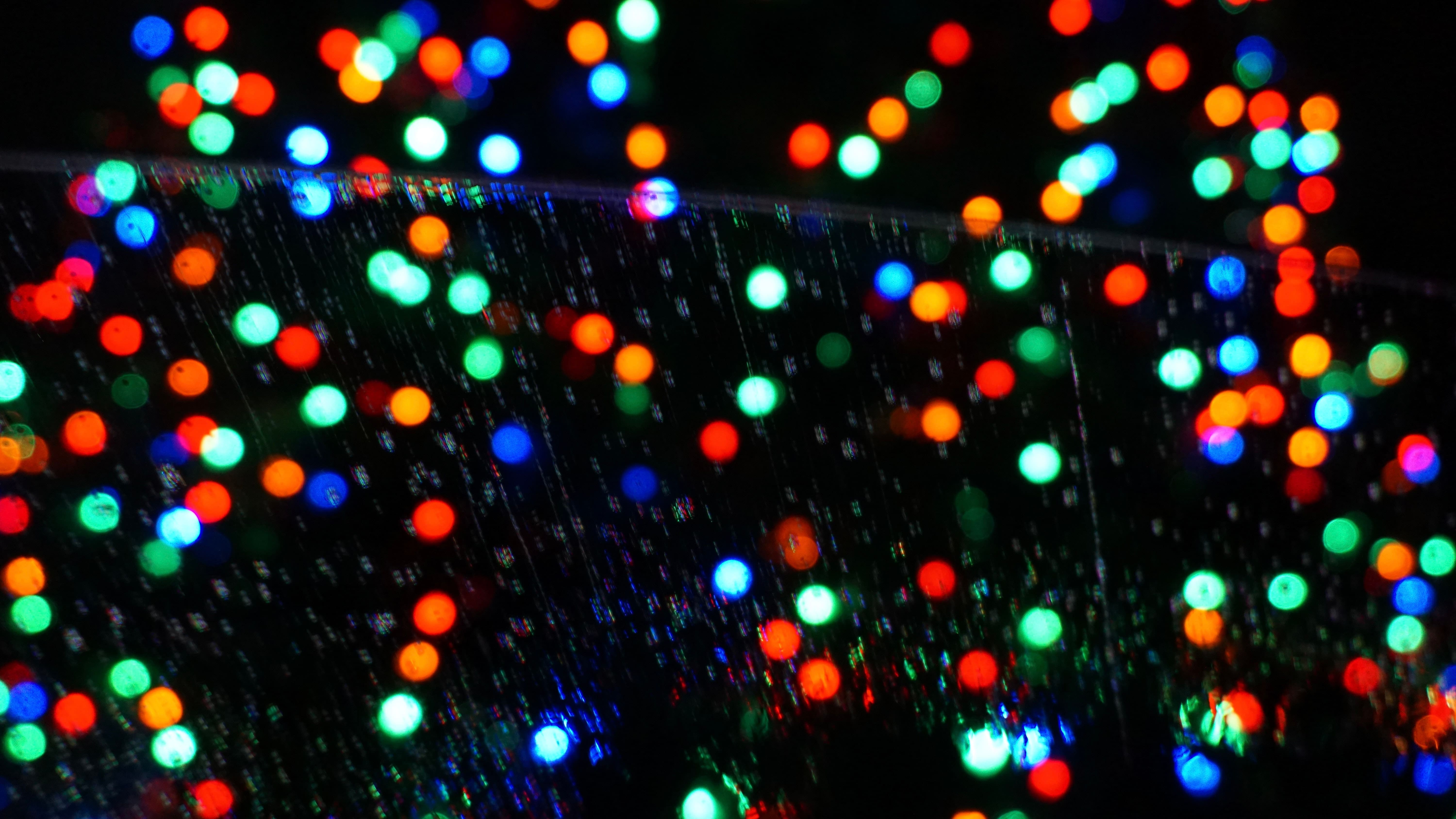 Photograph of holiday lights